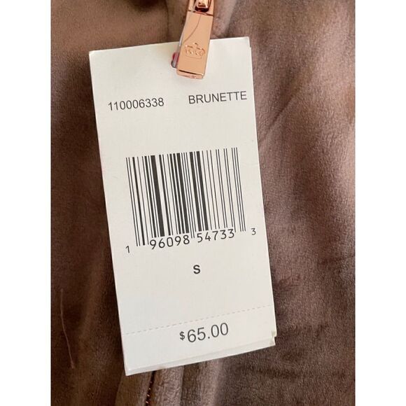 NWT Juicy Couture Velour Graphic Jacket Brunette Women Size S(MSRP$65) - Picture 11 of 12